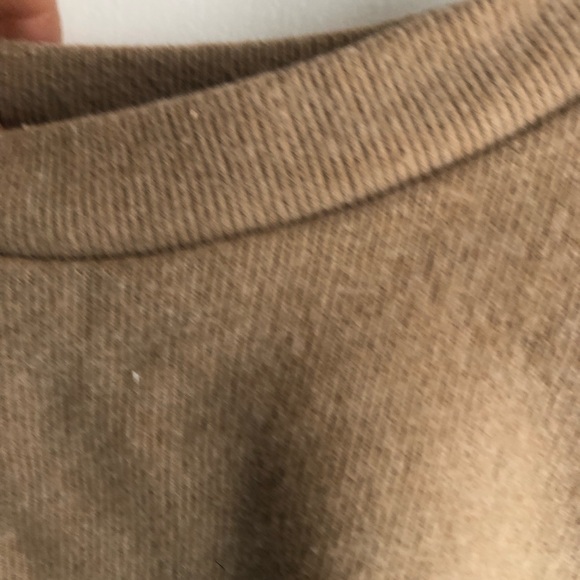 Light brown soft crop top sweater - Picture 3 of 3